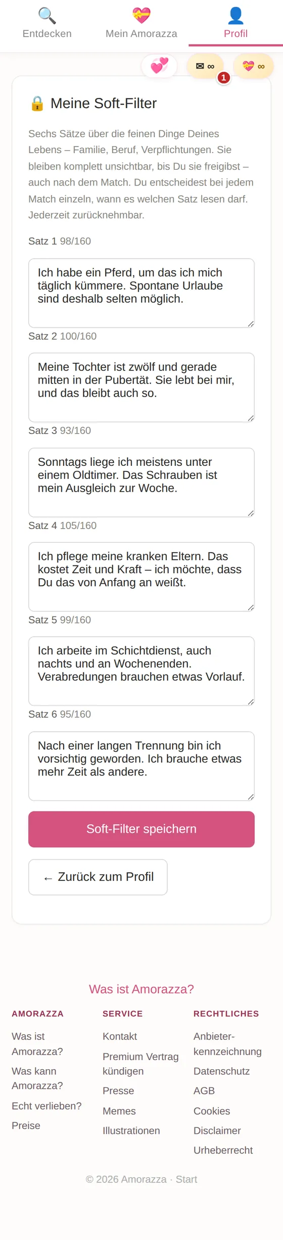 Der Soft-Filter: Angaben zurückhalten und später freigeben